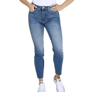Kut From the Kloth Distressed Mid Rise Ankle Skinny Jeans 4